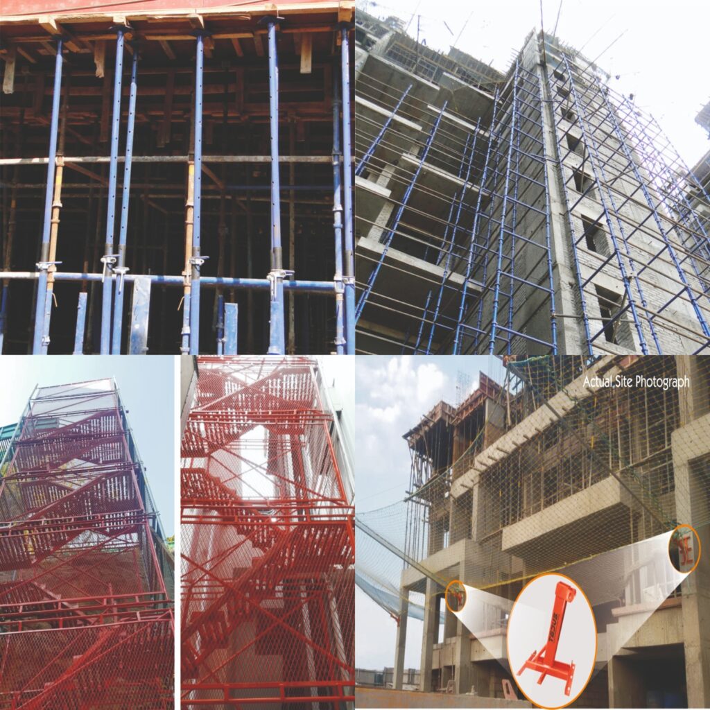 Diffrent types of Scaffolding system used in construction site 