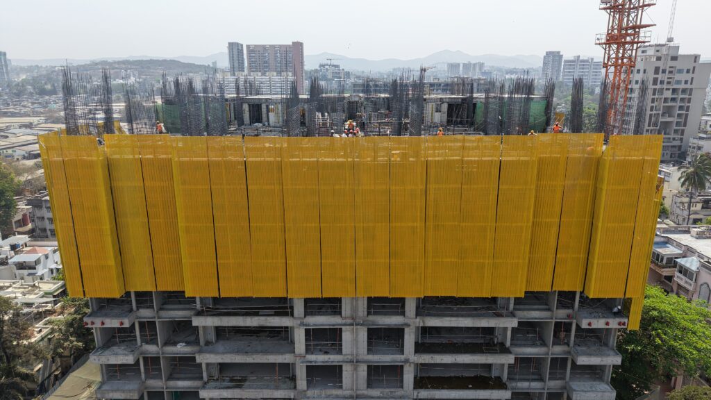 Safety Screen Systems installed on high-rise building in India