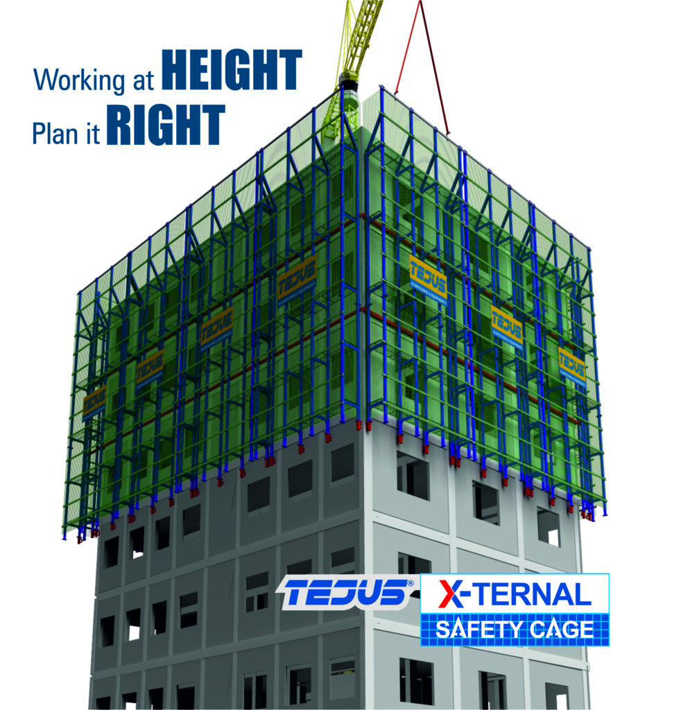 Safety Cage on High rise building
