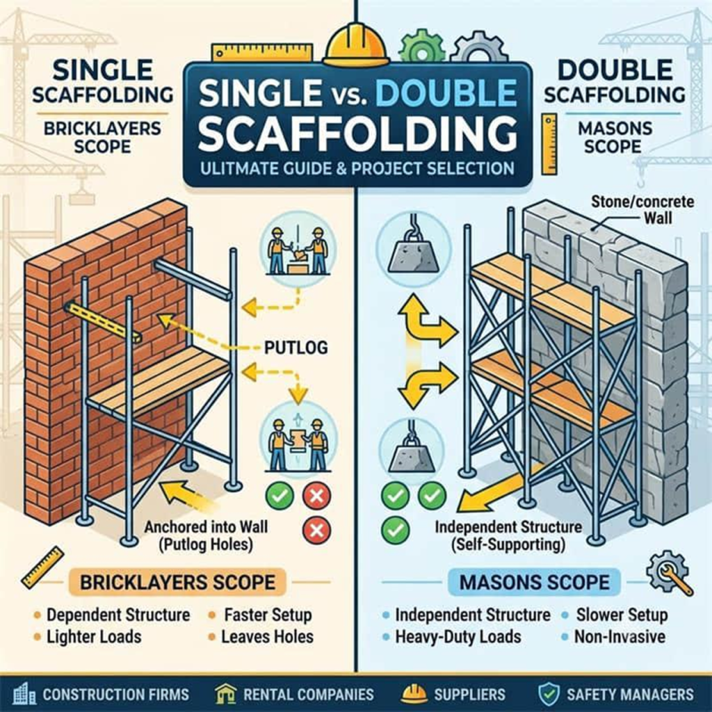 Single VS Double Scaffolding