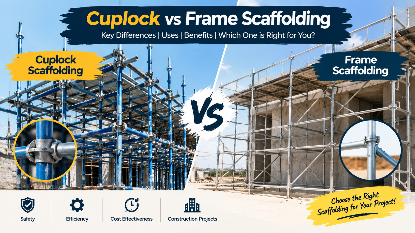 Cuplock vs Frame Scaffolding