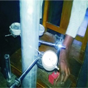 Load testing on Vertical Members of H-Frames